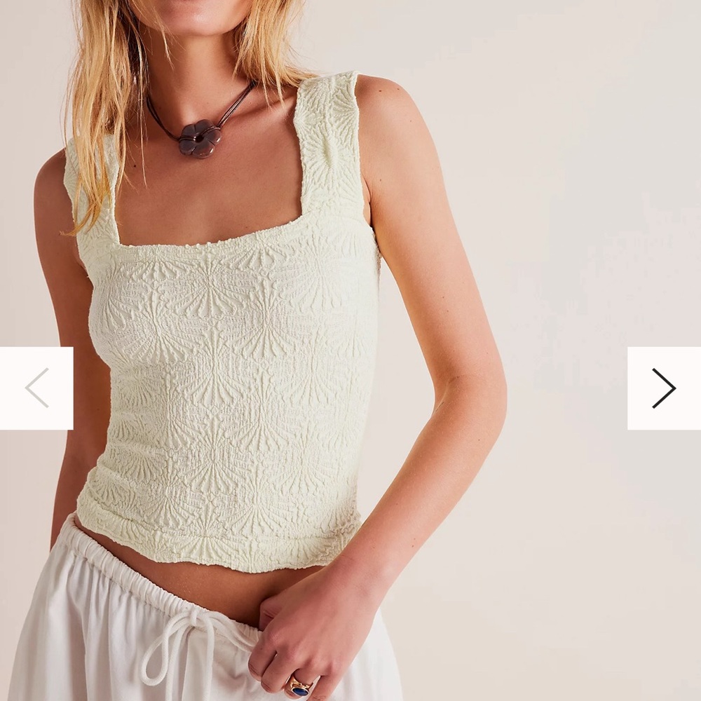 Free People Love Letter Cami in Cream
